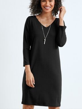 Eileen Fisher Black Shift Dress